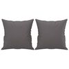 vidaXL Ensemble de canap&eacute;s 4 pcs avec coussins gris similicuir
