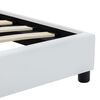 vidaXL Cadre de lit sans matelas blanc similicuir 140x200 cm
