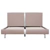 vidaXL Cadre de lit sans matelas cappuccino similicuir 140x200 cm