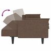 vidaXL Canap&eacute;-lit &agrave; 2 places avec deux oreillers taupe tissu