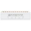 vidaXL Lit de jour avec tiroirs sans matelas blanc 75x190 cm