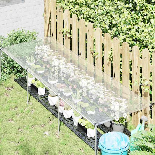 vidaXL B&acirc;che transparente avec &oelig;illets 1x3 m poly&eacute;thyl&egrave;ne