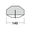 Easy Camp Abri de plage avec parasol Coast Gris et sable