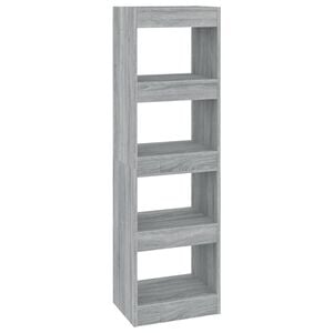 vidaXL Biblioth&egrave;que/S&eacute;parateur de pi&egrave;ce Sonoma gris 40x30x135 cm