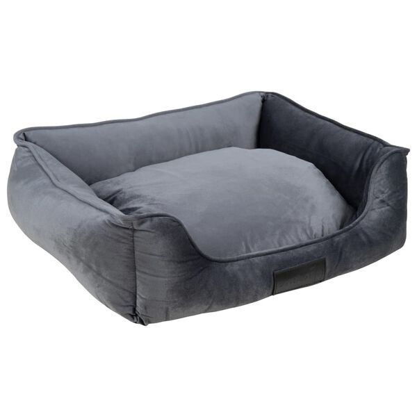 DISTRICT70 Lit pour animaux de compagnie VELURO Gris S