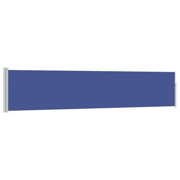 vidaXL Auvent lat&eacute;ral r&eacute;tractable de patio 100x500 cm Bleu