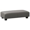 vidaXL Canap&eacute; pour enfants avec tabouret Gris Similicuir