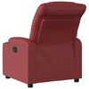 vidaXL Fauteuil inclinable Rouge bordeaux Similicuir