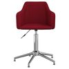 vidaXL Chaises pivotantes &agrave; manger lot de 6 Rouge bordeaux Tissu