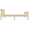 vidaXL Cadre de lit sans matelas naturel bois massif de pin 100x200 cm