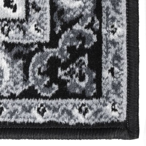vidaXL Tapis BCF Noir 60x350 cm