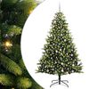 vidaXL Arbre de No&euml;l artificiel en silicone flexible 300 LEDs Vert