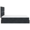 VidaXL Cadre de lit ottoman avec matelas noir 140x200 cm velours