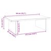 vidaXL Support pour moniteur 50x27x15 cm Bois de pin solide