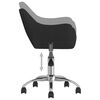 vidaXL Chaise pivotante de bureau Noir Tissu