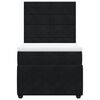vidaXL Sommier &agrave; lattes de lit avec matelas Noir 90x190 cm Velours