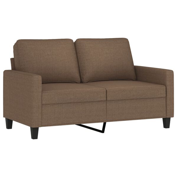 vidaXL Canap&eacute; &agrave; 2 places Marron 120 cm Tissu