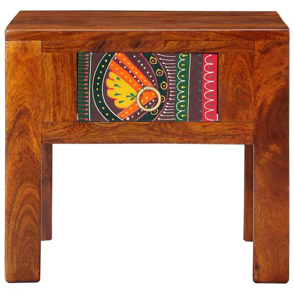 vidaXL Tables de chevet 2 pcs 40x40x36 cm bois d'acacia massif