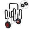 vidaXL Chariot de SUP pour 2 planches de surf 90 kg aluminium