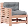 vidaXL Salon de jardin 5 pcs avec coussins bois massif douglas