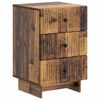 vidaXL Cabinet de chevet avec tiroir Bois ancien 43 x 41 x 66,5 cm