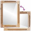 vidaXL Miroir de salle de bain avec miroir Marron 50 x 70 x 2,5 cm