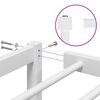 vidaXL Cadre de lit métal sans matelas blanc 100x200 cm