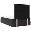 vidaXL Cadre de lit ottoman avec matelas noir 120x200 cm velours