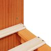 vidaXL Lit biblioth&egrave;que sans matelas cire marron 140x200cm bois massif
