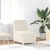vidaXL Unit&eacute; de Sofa Modulaire Sans Accoudoirs 3 pcs Cr&egrave;me