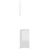 vidaXL Ensemble de meubles de bain 3pcs Blanc brillant Bois ing&eacute;nierie