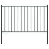 vidaXL Panneau de cl&ocirc;ture Woerden avec poteaux en acier 1,7&nbsp;x&nbsp;1,25&nbsp;m anthracite