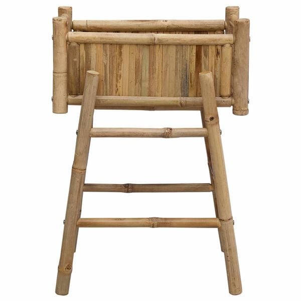 vidaXL Jardini&egrave;re avec support Naturel 50 x 38 x 74 cm Bambou
