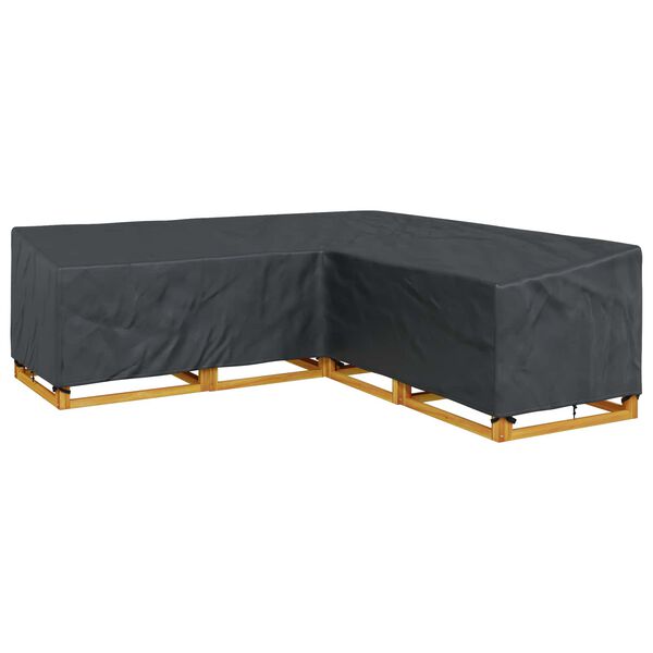 vidaXL Housse pour meubles Noir 255 x 255 x 80 cm Tissu Oxford 210D