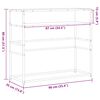 vidaXL Table console ch&ecirc;ne sonoma 90x35x80 cm bois d'ing&eacute;nierie
