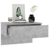 vidaXL Tables de chevet murales 2 pcs Gris b&eacute;ton