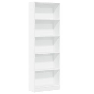 vidaXL Biblioth&egrave;que Blanc 60x24x176 cm Bois d'ing&eacute;nierie