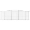 vidaXL Paniers &agrave; gabions arqu&eacute;s 10 pcs 400x50x120/140 cm Fer galvanis&eacute;
