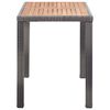 vidaXL Table de jardin Anthracite et marron 123x60x74 cm Bois d'acacia