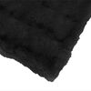 vidaXL Couverture en Fourrure de Lapin Synth&eacute;tique Noir 150 x 220 cm