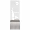 vidaXL &Eacute;cran de confidentialit&eacute; de jardin Fretwork Argent 50 x 140 cm