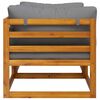 vidaXL Canap&eacute;s d'angle sectionnels 2 pcs avec coussins Gris fonc&eacute;