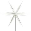 vidaXL Lumi&egrave;res de No&euml;l avec piquets 3 pcs LED pliable blanc 35 cm