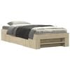 vidaXL Cadre de lit sans matelas ch&ecirc;ne sonoma 90x190 cm