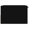 vidaXL Table de chevet murale noir 34x30x20 cm