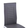 vidaXL Ensemble de salle &agrave; manger 9 pcs Similicuir Gris