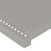 vidaXL Sommier &agrave; lattes de lit avec matelas Gris clair 140x200cm Tissu