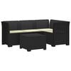 vidaXL Canap&eacute; de jardin 4 places avec coussins style rotin PP