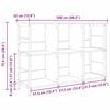 vidaXL &Eacute;tag&egrave;re Ch&ecirc;ne artisanal 102 x 32 x 72,5 cm Bois d'ing&eacute;nierie