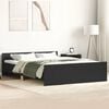 vidaXL Cadre de lit sans matelas noir 120x190 cm